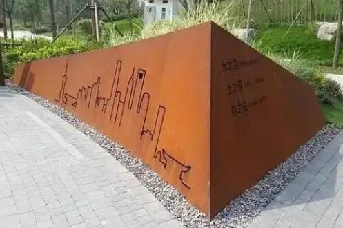 三水耐候钢挡土墙